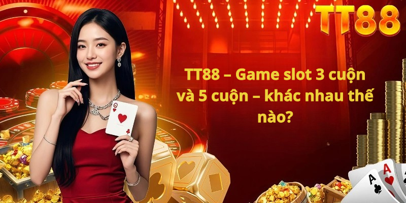 TT88 – Game slot 3 cuộn và 5 cuộn – khác nhau thế nào?